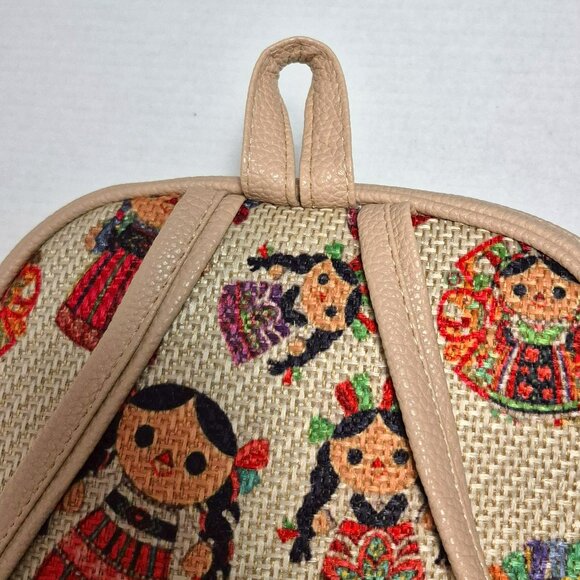 Mexican Le le Doll Backpack, Cream 100% Handcraft - New main image 6